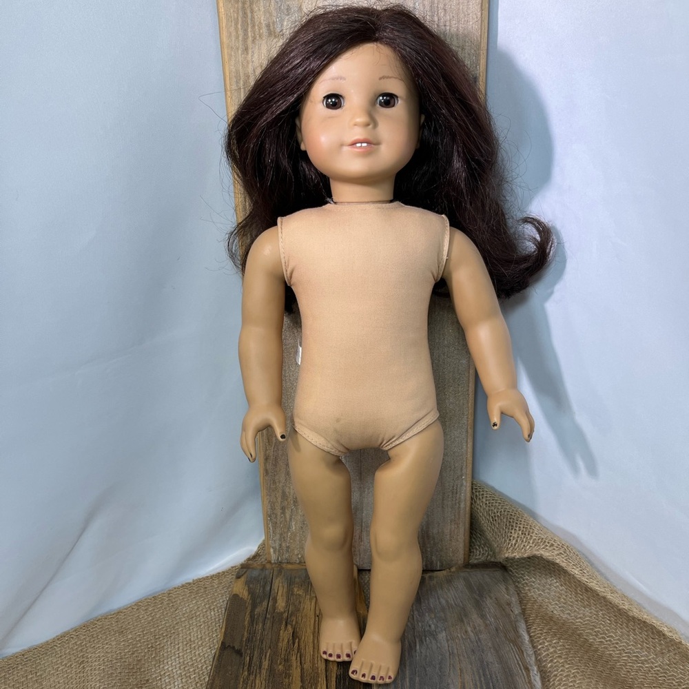 American Girl Doll. Long Brown Hair. Brown eyes. 18”. Played with condition.